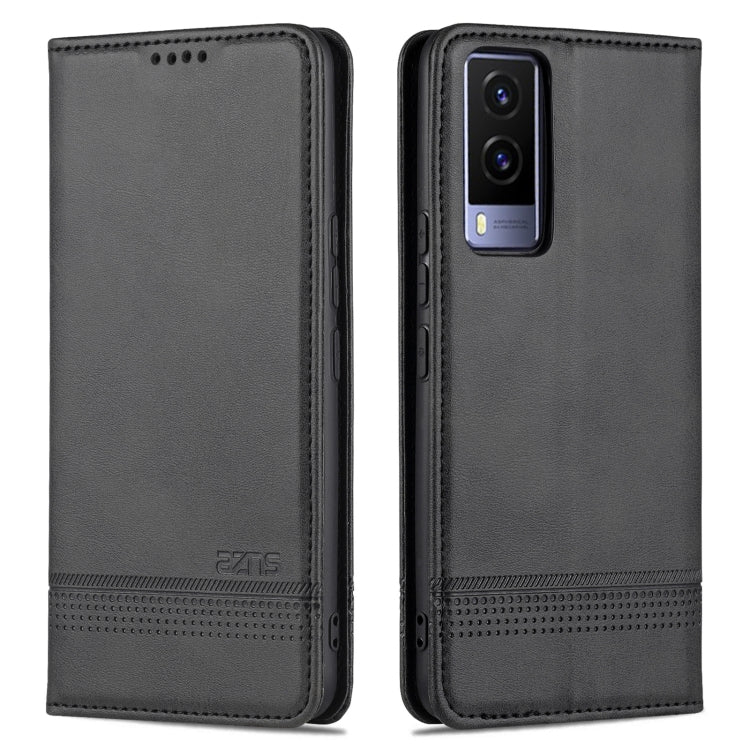 AZNS Custodia per telefono in pelle a vibrazione orizzontale con struttura in vitello magnetico, For vivo Y71t / V21e 5G, For Samsung Galaxy M52 5G