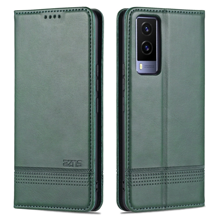 AZNS Custodia per telefono in pelle a vibrazione orizzontale con struttura in vitello magnetico, For vivo Y71t / V21e 5G, For Samsung Galaxy M52 5G
