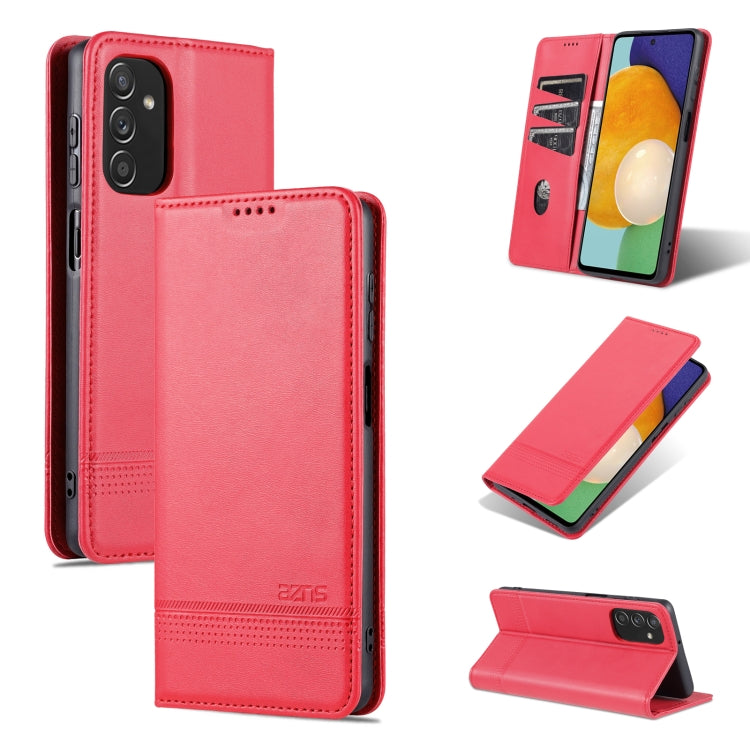 AZNS Custodia per telefono in pelle a vibrazione orizzontale con struttura in vitello magnetico, For vivo Y71t / V21e 5G, For Samsung Galaxy M52 5G