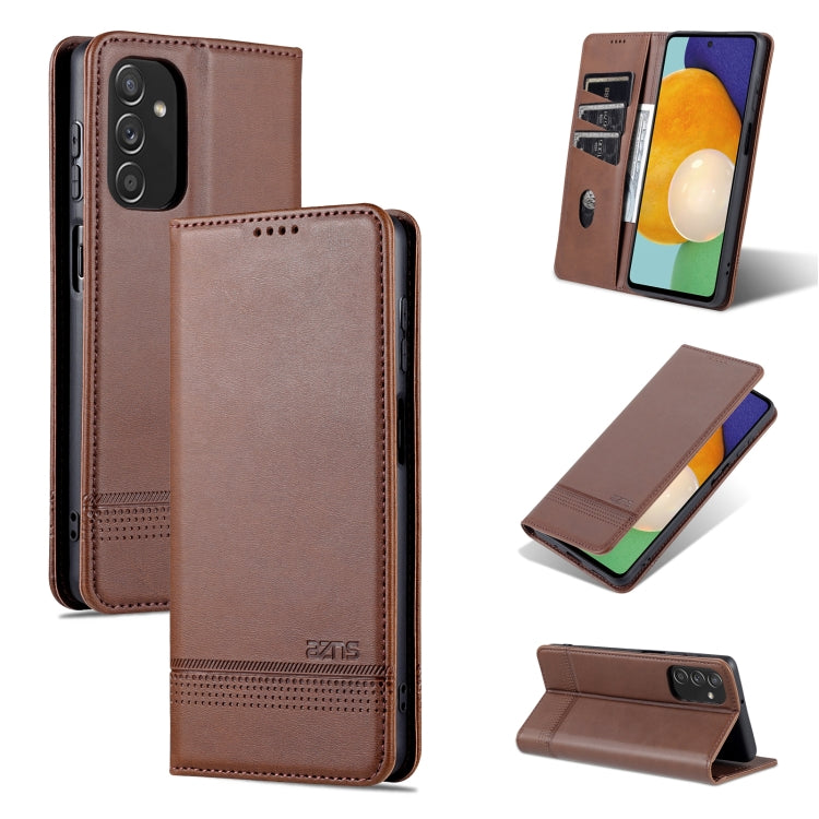 AZNS Custodia per telefono in pelle a vibrazione orizzontale con struttura in vitello magnetico, For vivo Y71t / V21e 5G, For Samsung Galaxy M52 5G
