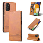 AZNS Custodia per telefono in pelle a vibrazione orizzontale con struttura in vitello magnetico, For vivo Y71t / V21e 5G, For Samsung Galaxy M52 5G