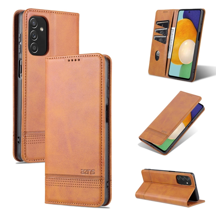 AZNS Custodia per telefono in pelle a vibrazione orizzontale con struttura in vitello magnetico, For vivo Y71t / V21e 5G, For Samsung Galaxy M52 5G