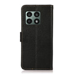 KHAZNEH Custodia per telefono RFID in vera pelle Litchi magnetica laterale, For OnePlus 10 Pro 5G, For OnePlus N20 5G, For OnePlus 9, For OnePlus 9R, For OnePlus 9RT 5G, For OnePlus Nord 2 5G