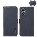 KHAZNEH Custodia per telefono RFID in vera pelle Litchi magnetica laterale, For OnePlus 10 Pro 5G, For OnePlus N20 5G, For OnePlus 9, For OnePlus 9R, For OnePlus 9RT 5G, For OnePlus Nord 2 5G
