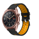Cinturino in silicone a tre file di fori, For Samsung Galaxy Watch 3 45mm