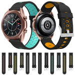 Cinturino in silicone a tre file di fori, For Samsung Galaxy Watch 3 45mm