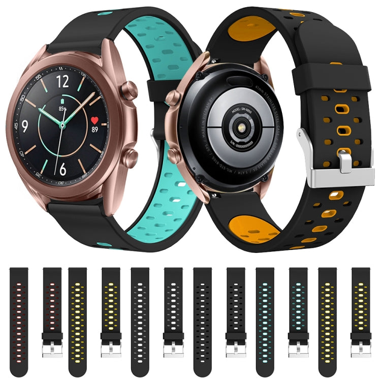 Cinturino in silicone a tre file di fori, For Samsung Galaxy Watch 3 45mm