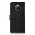 KHAZNEH Custodia per telefono RFID in vera pelle Litchi magnetica laterale, For Nokia G300, For Nokia X10 / X20, For Nokia XR20