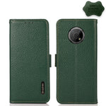 KHAZNEH Custodia per telefono RFID in vera pelle Litchi magnetica laterale, For Nokia G300, For Nokia X10 / X20, For Nokia XR20
