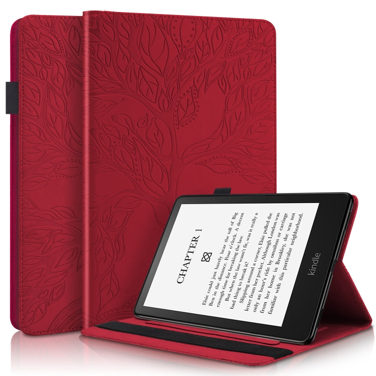 Custodia per tablet in pelle serie Life Tree, For Amazon Kindle Paperwhite 5 2021, For Lenovo Tab K10