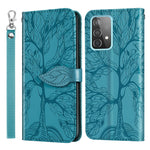 Custodia per telefono in pelle goffrata Life of Tree, For Samsung Galaxy A33 5G, For Samsung Galaxy A53 5G