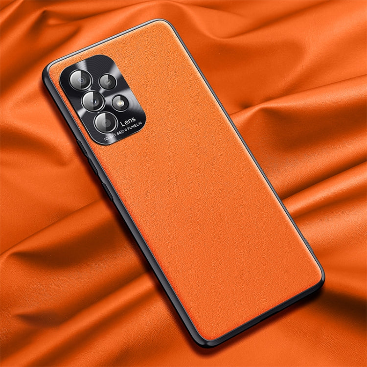 Custodia in pelle liscia per Samsung Galaxy A52 5G