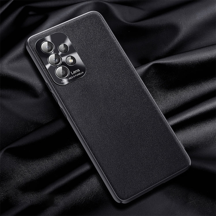 Custodia in pelle liscia per Samsung Galaxy A52 5G