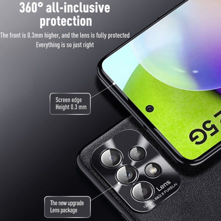 Custodia in pelle liscia per Samsung Galaxy A52 5G