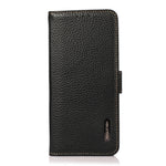 KHAZNEH Custodia RFID in vera pelle Litchi magnetica laterale, For OPPO A16, For OPPO A54 4G, For OPPO A55 5G, For OPPO A55s 5G JP Version, For OPPO A93 5G, For OPPO Reno5 5G / Find X3 Lite