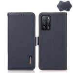 KHAZNEH Custodia RFID in vera pelle Litchi magnetica laterale, For OPPO A16, For OPPO A54 4G, For OPPO A55 5G, For OPPO A55s 5G JP Version, For OPPO A93 5G, For OPPO Reno5 5G / Find X3 Lite