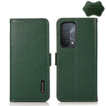KHAZNEH Custodia RFID in vera pelle Litchi magnetica laterale, For OPPO A16, For OPPO A54 4G, For OPPO A55 5G, For OPPO A55s 5G JP Version, For OPPO A93 5G, For OPPO Reno5 5G / Find X3 Lite