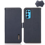 KHAZNEH Custodia RFID in vera pelle Litchi magnetica laterale, For OPPO A16, For OPPO A54 4G, For OPPO A55 5G, For OPPO A55s 5G JP Version, For OPPO A93 5G, For OPPO Reno5 5G / Find X3 Lite