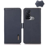 KHAZNEH Custodia RFID in vera pelle Litchi magnetica laterale, For OPPO Reno5 A JP Version, For OPPO Reno6 Pro 5G, For OPPO Reno6 Pro+ 5G, For OPPO Reno6 5G, For OPPO Reno7 5G, For OPPO Reno7 Pro 5G