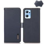 KHAZNEH Custodia RFID in vera pelle Litchi magnetica laterale, For OPPO Reno5 A JP Version, For OPPO Reno6 Pro 5G, For OPPO Reno6 Pro+ 5G, For OPPO Reno6 5G, For OPPO Reno7 5G, For OPPO Reno7 Pro 5G