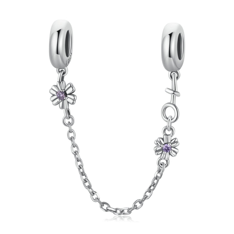 Accessori per collana braccialetto fai-da-te con catena di sicurezza retrò fiore in argento sterling S925, Retro Flower