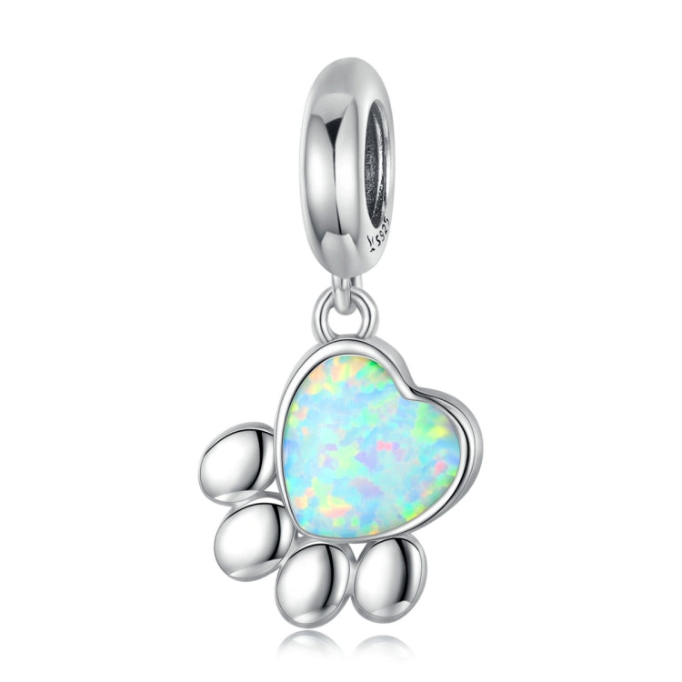 Accessori per collana braccialetto fai da te con perline opali artiglio carino in argento sterling S925, Cute Claw Opal