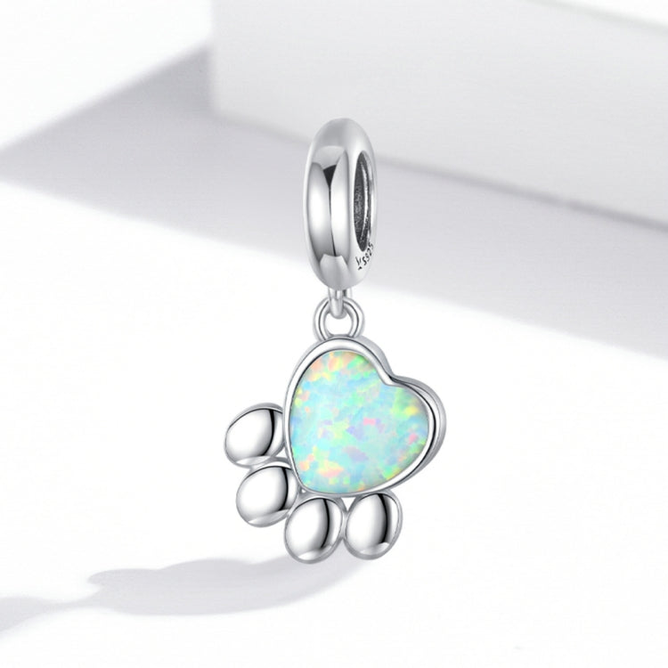 Accessori per collana braccialetto fai da te con perline opali artiglio carino in argento sterling S925, Cute Claw Opal