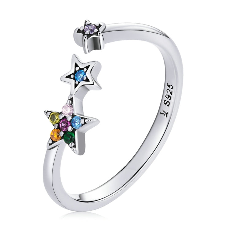 Anello aperto da donna con stella in argento sterling S925, Star