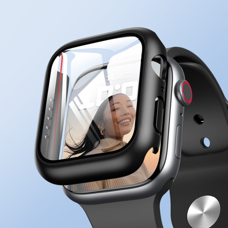 Telaio ROCK 2 in 1 PC + custodia protettiva in vetro temperato, For Apple Watch Series 9 / 8 / 7 41mm, For Apple Watch Series 9 / 8 / 7 45mm