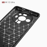 Custodia per telefono TPU in fibra di carbonio con trama spazzolata, For Xiaomi 12 5G, For Xiaomi 12 Pro 5G, For Xiaomi Mi 12 Ultra 5G