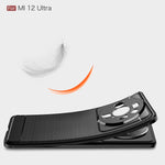 Custodia per telefono TPU in fibra di carbonio con trama spazzolata, For Xiaomi 12 5G, For Xiaomi 12 Pro 5G, For Xiaomi Mi 12 Ultra 5G