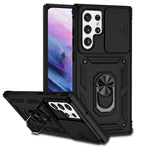 Custodia per telefono con supporto per camshield scorrevole, For Samsung Galaxy S22 5G, For Samsung Galaxy S22+ 5G, For Samsung Galaxy S22 Ultra 5G