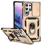 Custodia per telefono con supporto per camshield scorrevole, For Samsung Galaxy S22 5G, For Samsung Galaxy S22+ 5G, For Samsung Galaxy S22 Ultra 5G
