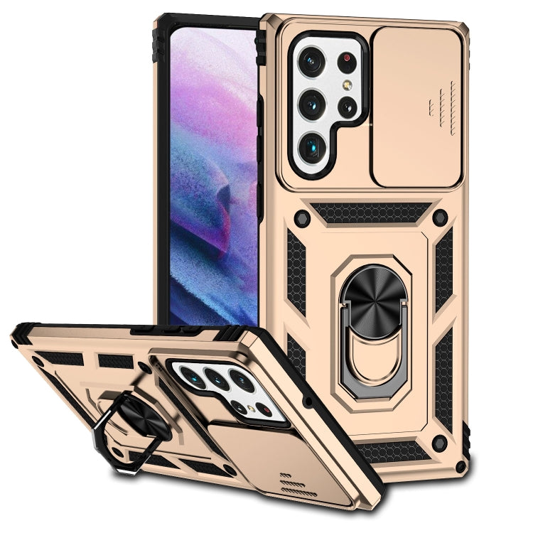 Custodia per telefono con supporto per camshield scorrevole, For Samsung Galaxy S22 5G, For Samsung Galaxy S22+ 5G, For Samsung Galaxy S22 Ultra 5G