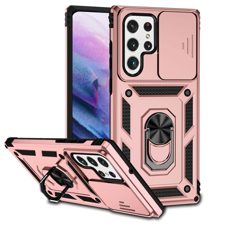 Custodia per telefono con supporto per camshield scorrevole, For Samsung Galaxy S22 5G, For Samsung Galaxy S22+ 5G, For Samsung Galaxy S22 Ultra 5G