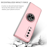 Cassa del telefono del supporto dell'anello dell'armatura, For Samsung Galaxy Fold, For Samsung Galaxy Z Flip 5G, For Samsung Galaxy Z Flip3 5G