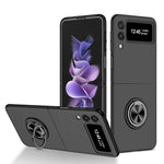 Cassa del telefono del supporto dell'anello dell'armatura, For Samsung Galaxy Fold, For Samsung Galaxy Z Flip 5G, For Samsung Galaxy Z Flip3 5G