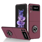 Cassa del telefono del supporto dell'anello dell'armatura, For Samsung Galaxy Fold, For Samsung Galaxy Z Flip 5G, For Samsung Galaxy Z Flip3 5G