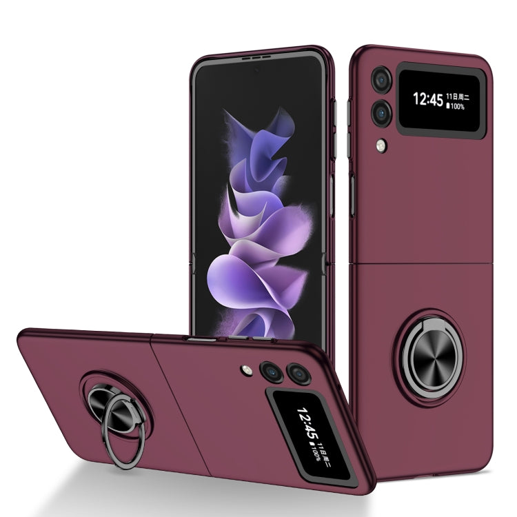 Cassa del telefono del supporto dell'anello dell'armatura, For Samsung Galaxy Fold, For Samsung Galaxy Z Flip 5G, For Samsung Galaxy Z Flip3 5G