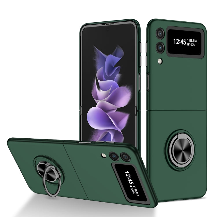 Cassa del telefono del supporto dell'anello dell'armatura, For Samsung Galaxy Fold, For Samsung Galaxy Z Flip 5G, For Samsung Galaxy Z Flip3 5G