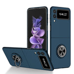 Cassa del telefono del supporto dell'anello dell'armatura, For Samsung Galaxy Fold, For Samsung Galaxy Z Flip 5G, For Samsung Galaxy Z Flip3 5G