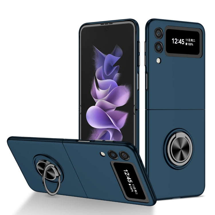 Cassa del telefono del supporto dell'anello dell'armatura, For Samsung Galaxy Fold, For Samsung Galaxy Z Flip 5G, For Samsung Galaxy Z Flip3 5G