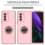 Cassa del telefono del supporto dell'anello dell'armatura, For Samsung Galaxy Z Fold2 5G, For Samsung Galaxy Z Fold3 5G