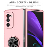Cassa del telefono del supporto dell'anello dell'armatura, For Samsung Galaxy Z Fold2 5G, For Samsung Galaxy Z Fold3 5G