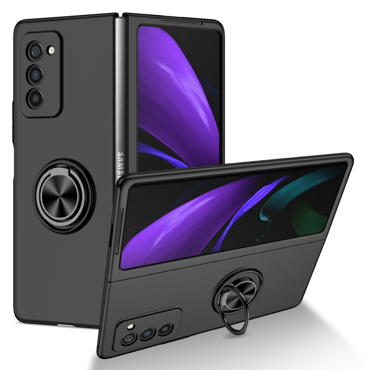 Cassa del telefono del supporto dell'anello dell'armatura, For Samsung Galaxy Z Fold2 5G, For Samsung Galaxy Z Fold3 5G