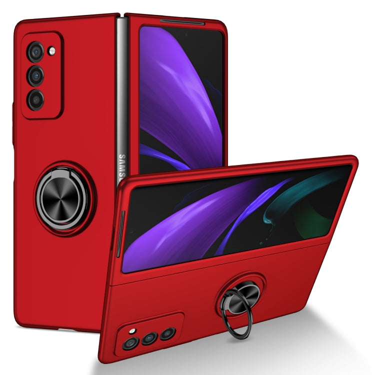 Cassa del telefono del supporto dell'anello dell'armatura, For Samsung Galaxy Z Fold2 5G, For Samsung Galaxy Z Fold3 5G