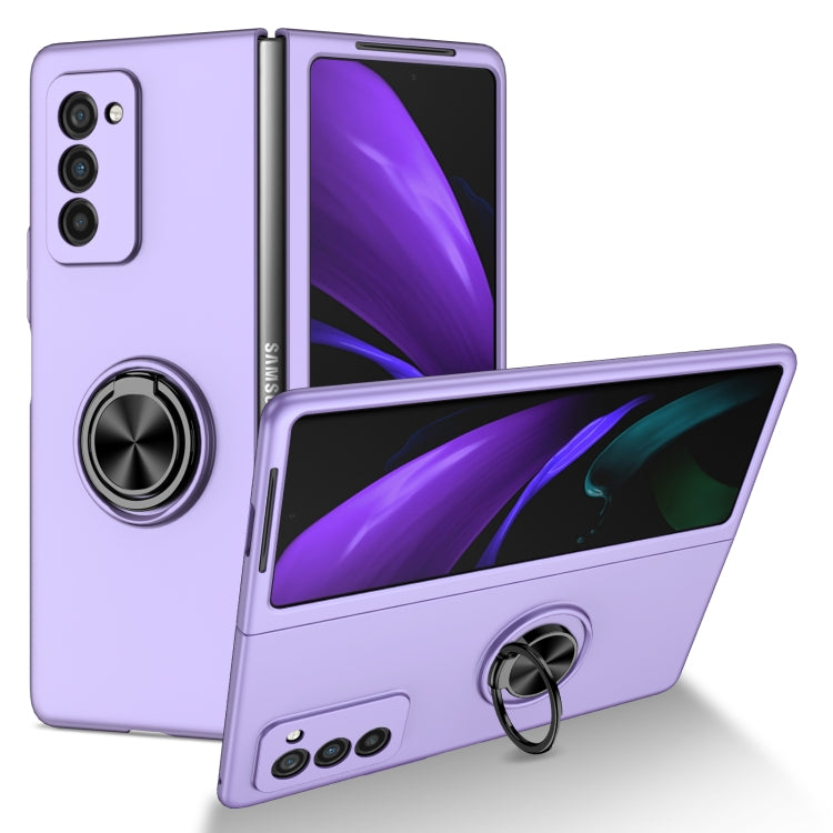 Cassa del telefono del supporto dell'anello dell'armatura, For Samsung Galaxy Z Fold2 5G, For Samsung Galaxy Z Fold3 5G