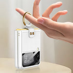 Custodia per telefono ultrasottile GKK PC + PU con anello e cinturino, For Samsung Galaxy Z Flip3 5G