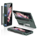 Custodia a libro magnetica a copertura totale GKK con slot per penna, For Samsung Galaxy Z Fold3 5G