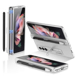 Custodia a libro magnetica a copertura totale GKK con slot per penna, For Samsung Galaxy Z Fold3 5G